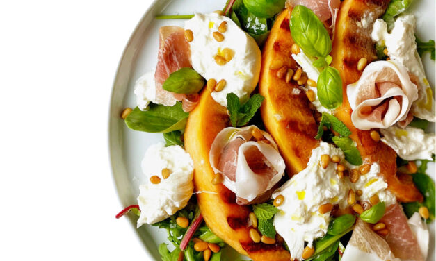 Grilled Cantaloupe Salad with Prosciutto