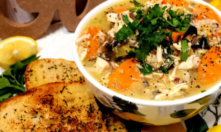 Lemony Chicken and Wild Rice Soup