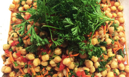 Red Pepper and Chickpea Salad from Zayde’s NYC Deli