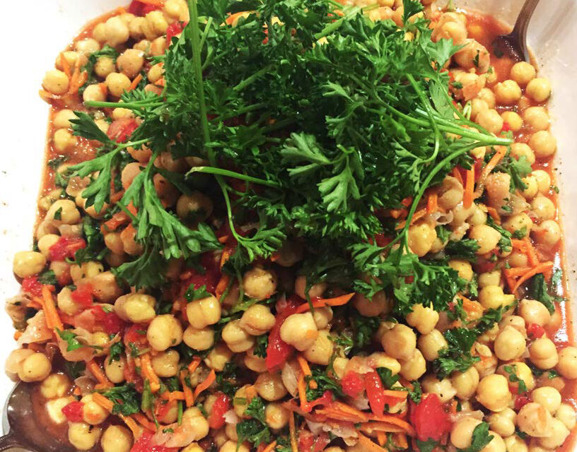 Red Pepper and Chickpea Salad from Zayde’s NYC Deli