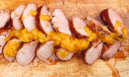 Smoked Sweet Peach Pork Tender Loin