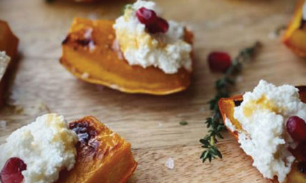 Golden Acorn Squash Crostinis