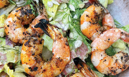 Creamy Dill Chopped Salad with Shrimp