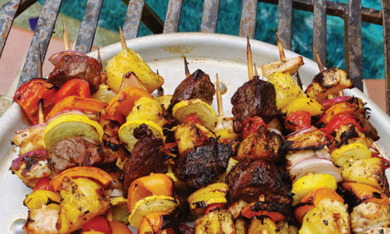 Pineapple Chicken & Steak Kabobs