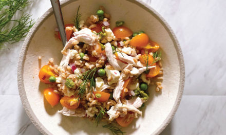 Mediterranean Farro Chicken Salad