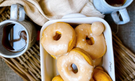 Pumpkin Spice Glazed Donuts