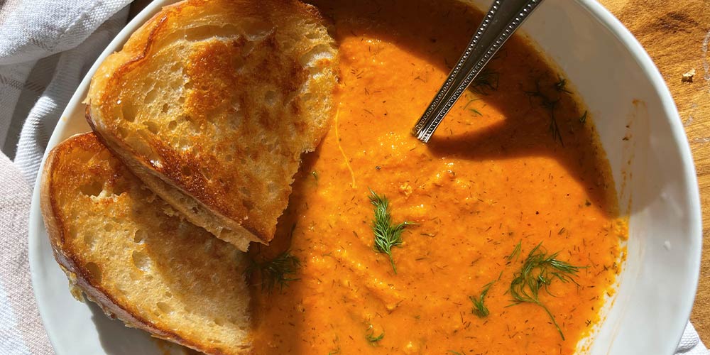 Roasted Dill Tomato Soup