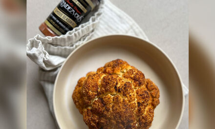 A Whole Roasted BBQ Cauliflower