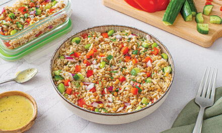 Edamame Brown Rice and Lentil Salad