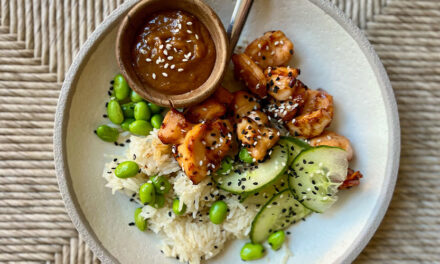 Air Fryer Salmon Rice Bowls