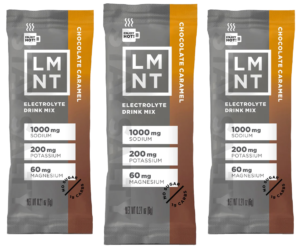 lmnt salt chocolate caramel sticks in the Memphis Health & Fitness Gift Guide in the December 2024 edition of Memphis Health and Fitness Magazine